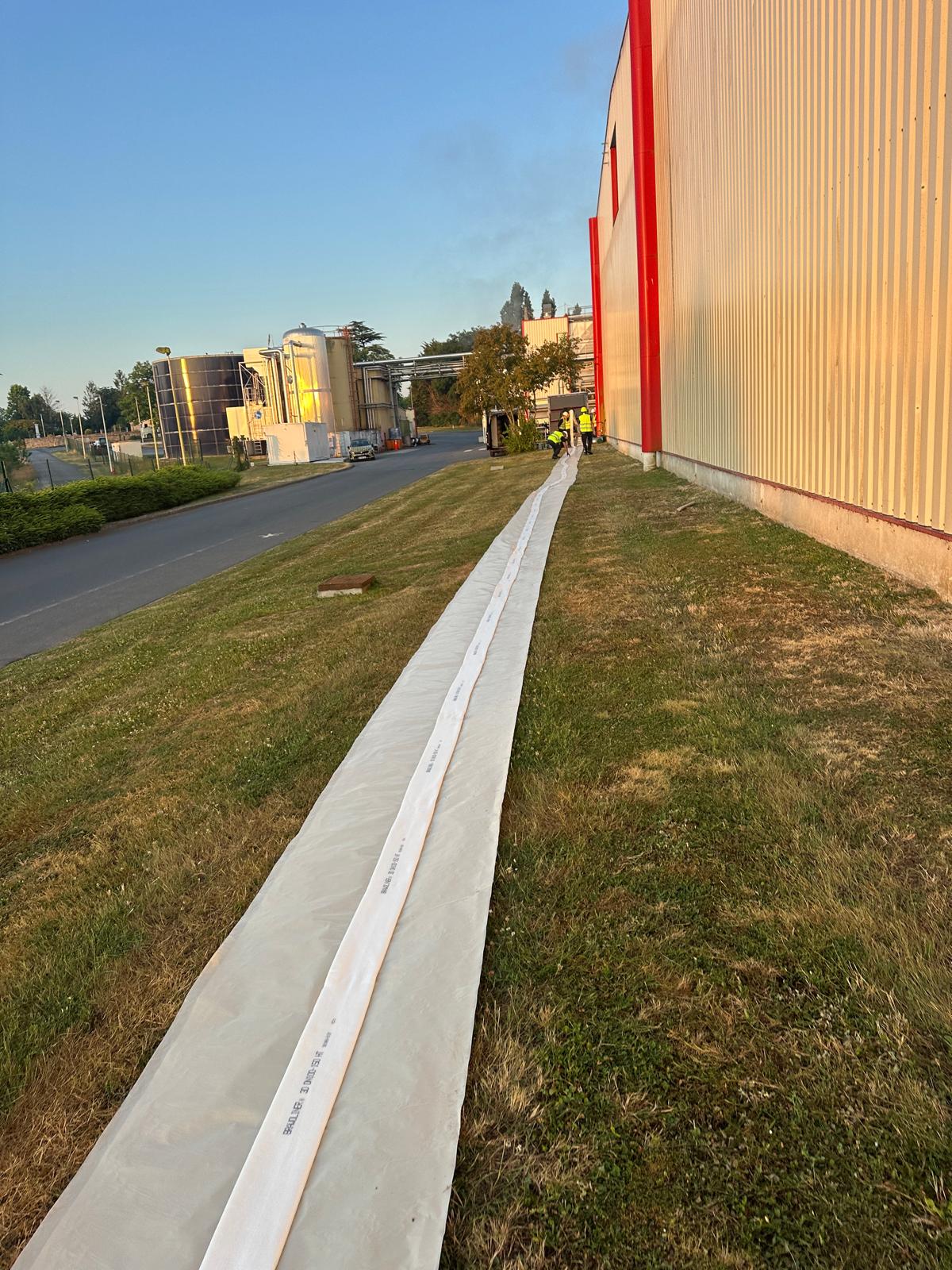 Préparation d'une gaine textile de chemisage de canalisation par Resitech