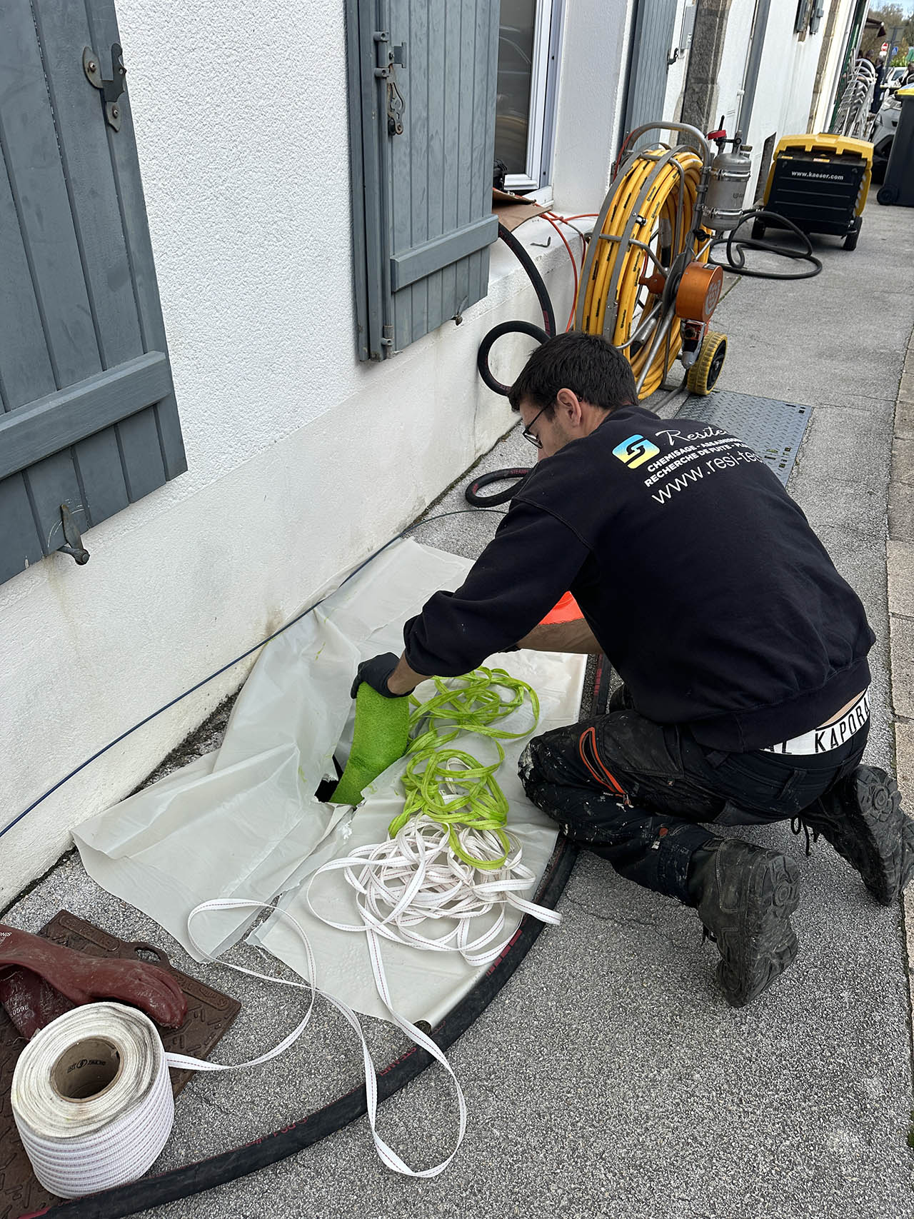gaine de chemisage aux achards en Vendée